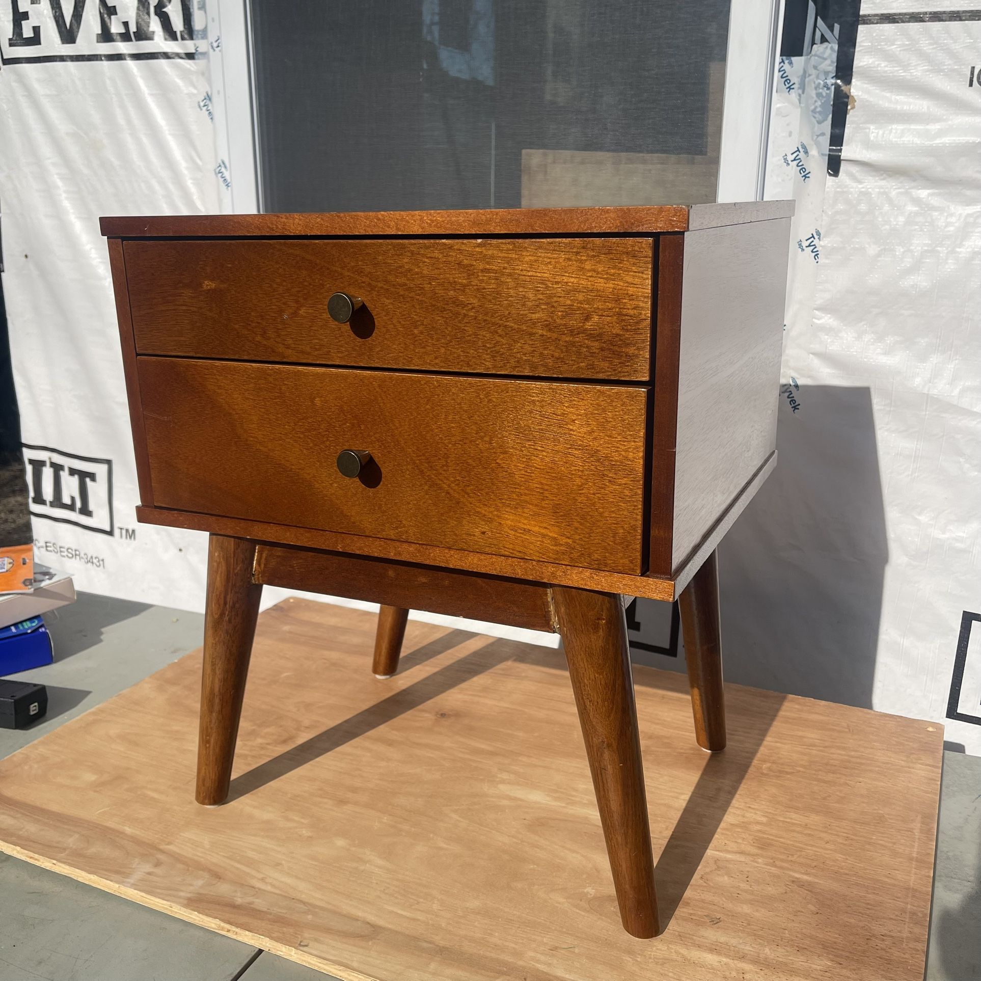 Mid Century Wooden Nightstand