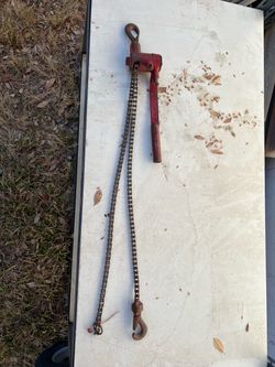 Red Chain Lever Hoist Come Along
