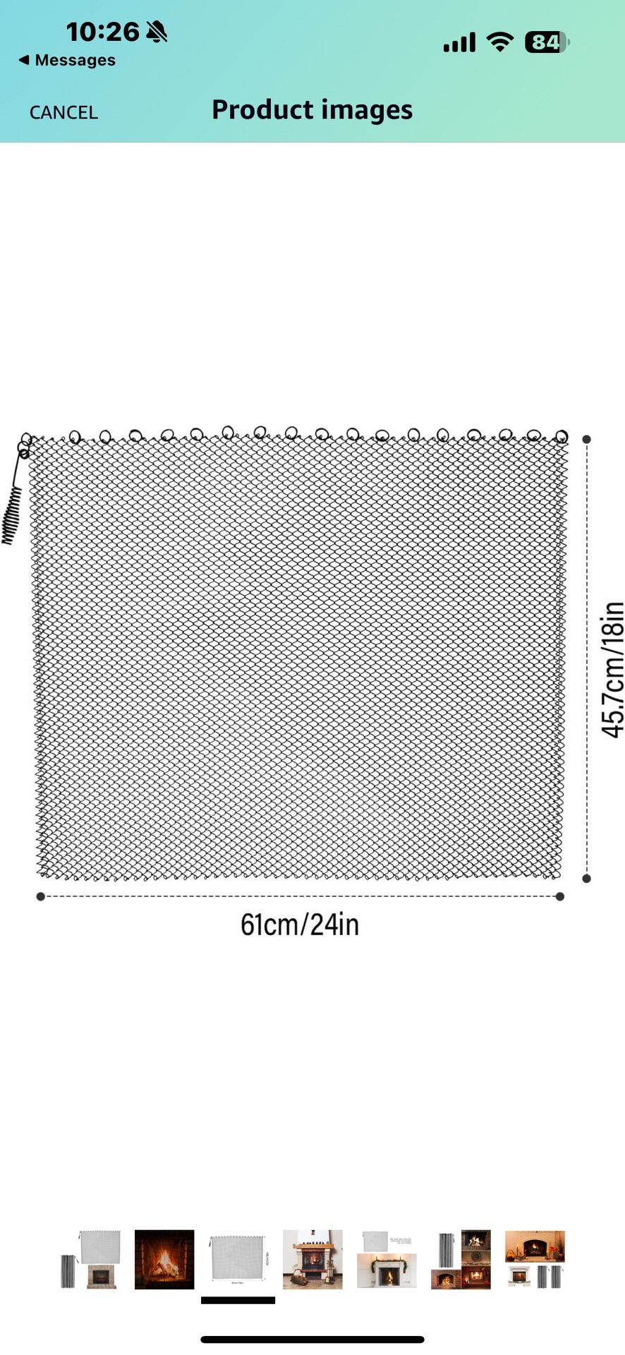 2 Pack Fireplace Screen