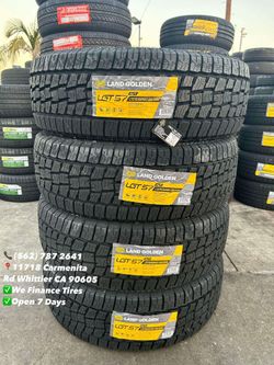 275/65R20 LT Land Golden A/T New Set of Tires Installed and Balanced Set de Llantas Nuevas Instaladas y Balanceadas
