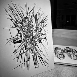 Original Ink Drawing by Seattle Artist 