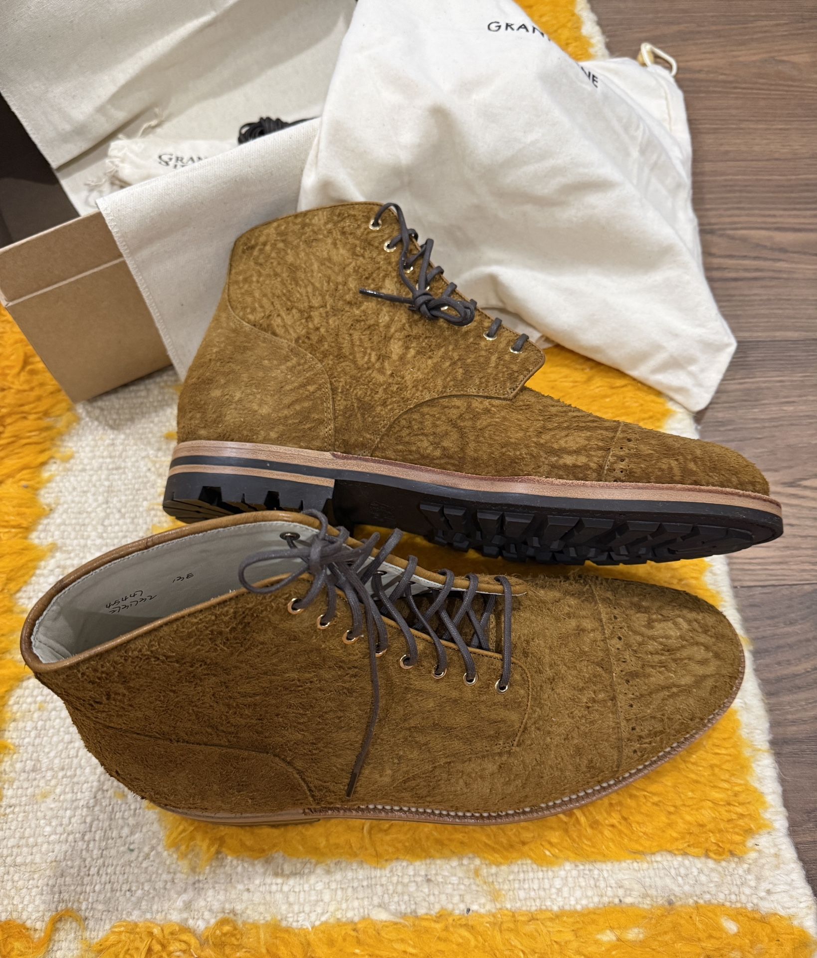 Grant Stone Garrison Boot Bronze Rough Suede 13 Brass Boot Bronze Rough Suede main image 3
