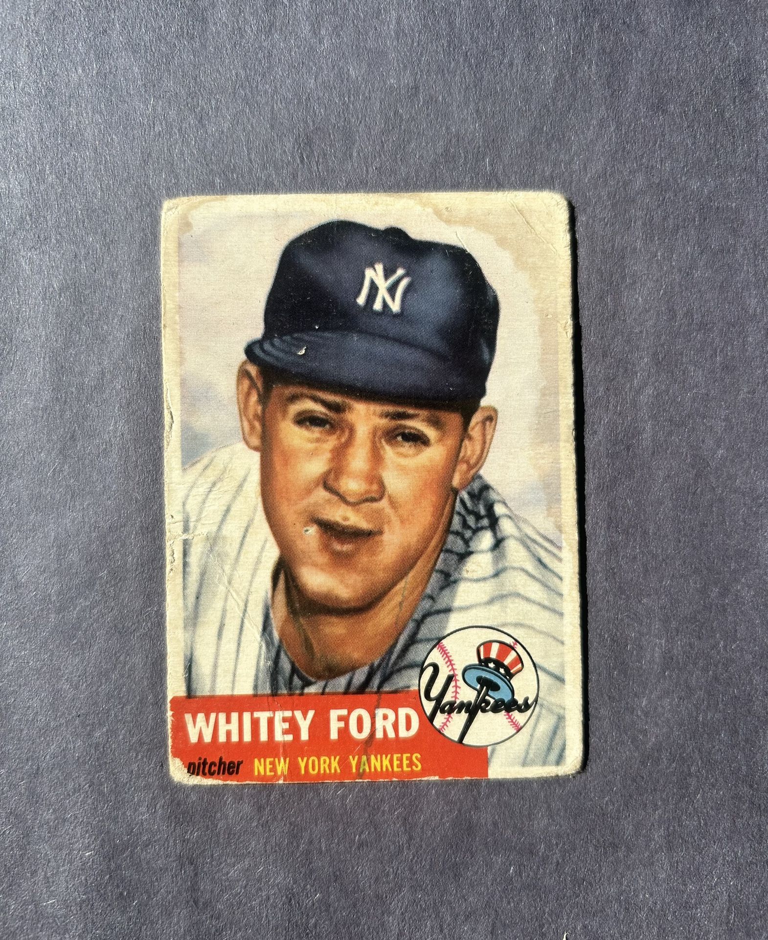 Vintage 1953 Topps #207 Whitey Ford