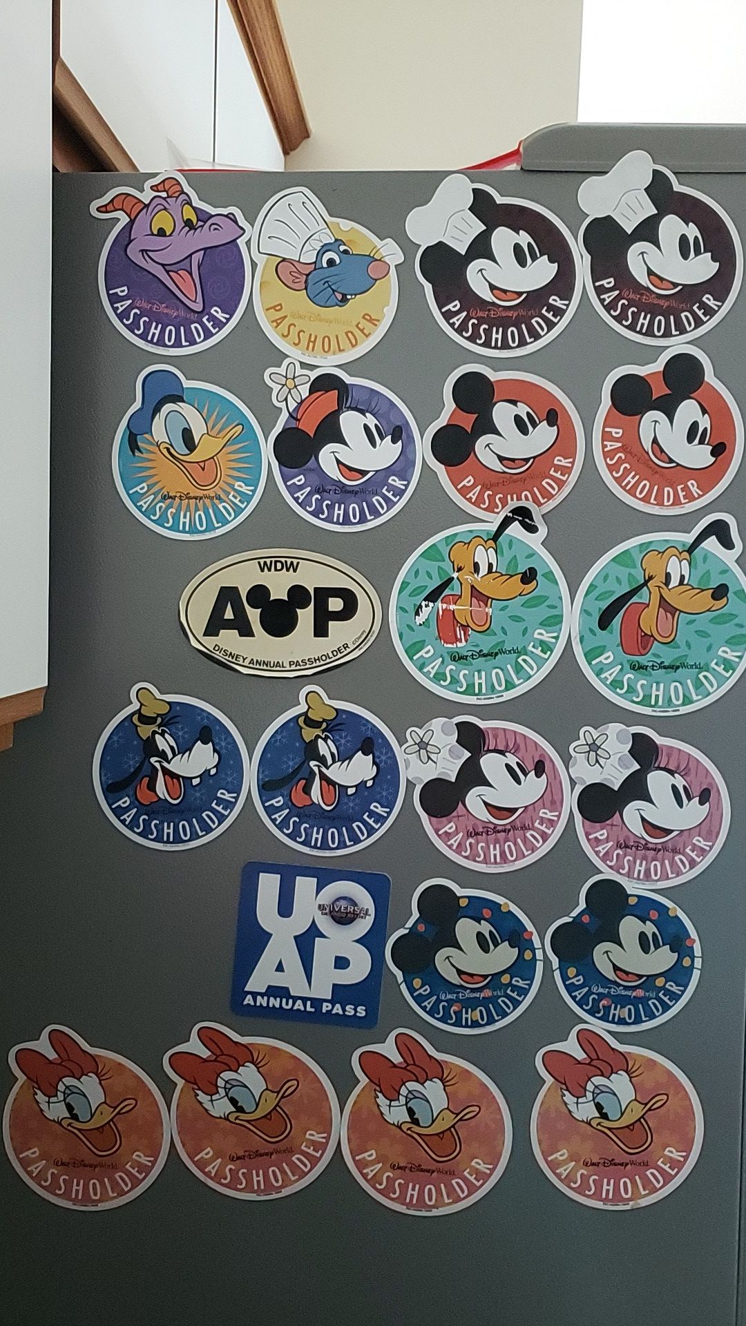 Disney universal annual pass holder magnets