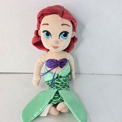 Disney Store Animators Collection 12” Ariel Little Mermaid Plush Toddler Doll