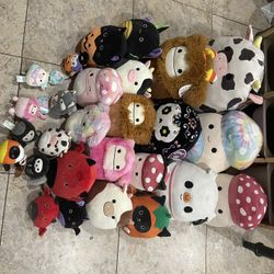 Popular Squishmallows Bundle – Cows, Mushrooms, Bigfoot, Halloween