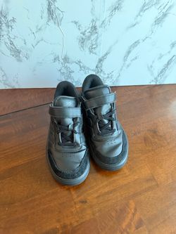 Adidas Black Low-Top Sneakers with Velcro Strap