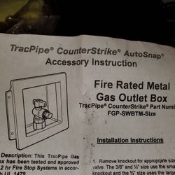 TracPipe AutoSnap metal wallboard FGP-SWBTM