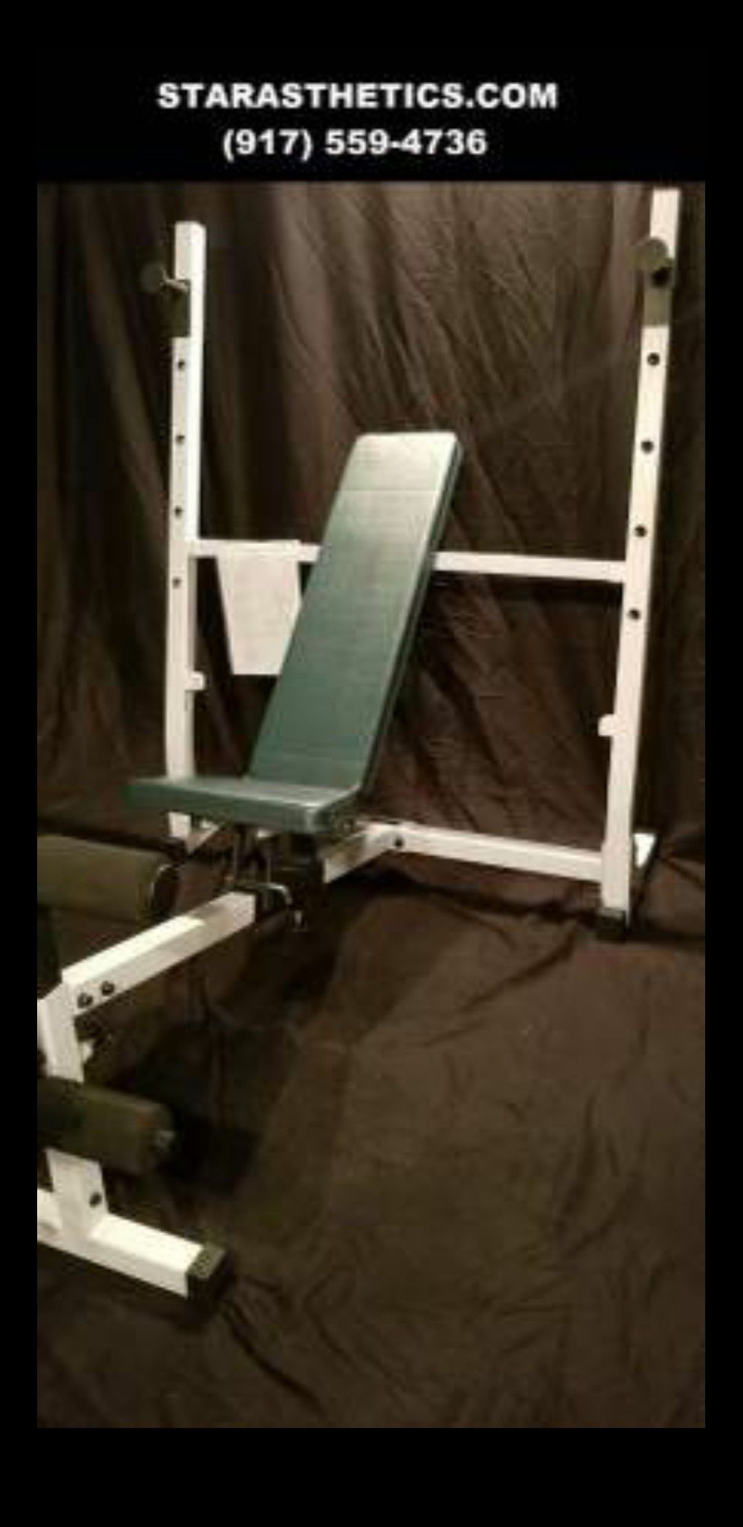 NEW OLYMPIC BENCH PRESS WITH LEG ATTACHMENT