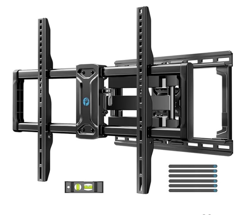 Pipishell Full Motion TV Wall Mount for Most 26-60 inch Flat & Curved TVs up to 77 lbs
