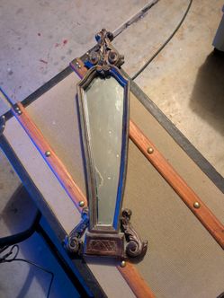 Antique Coffin Shaped Mirror