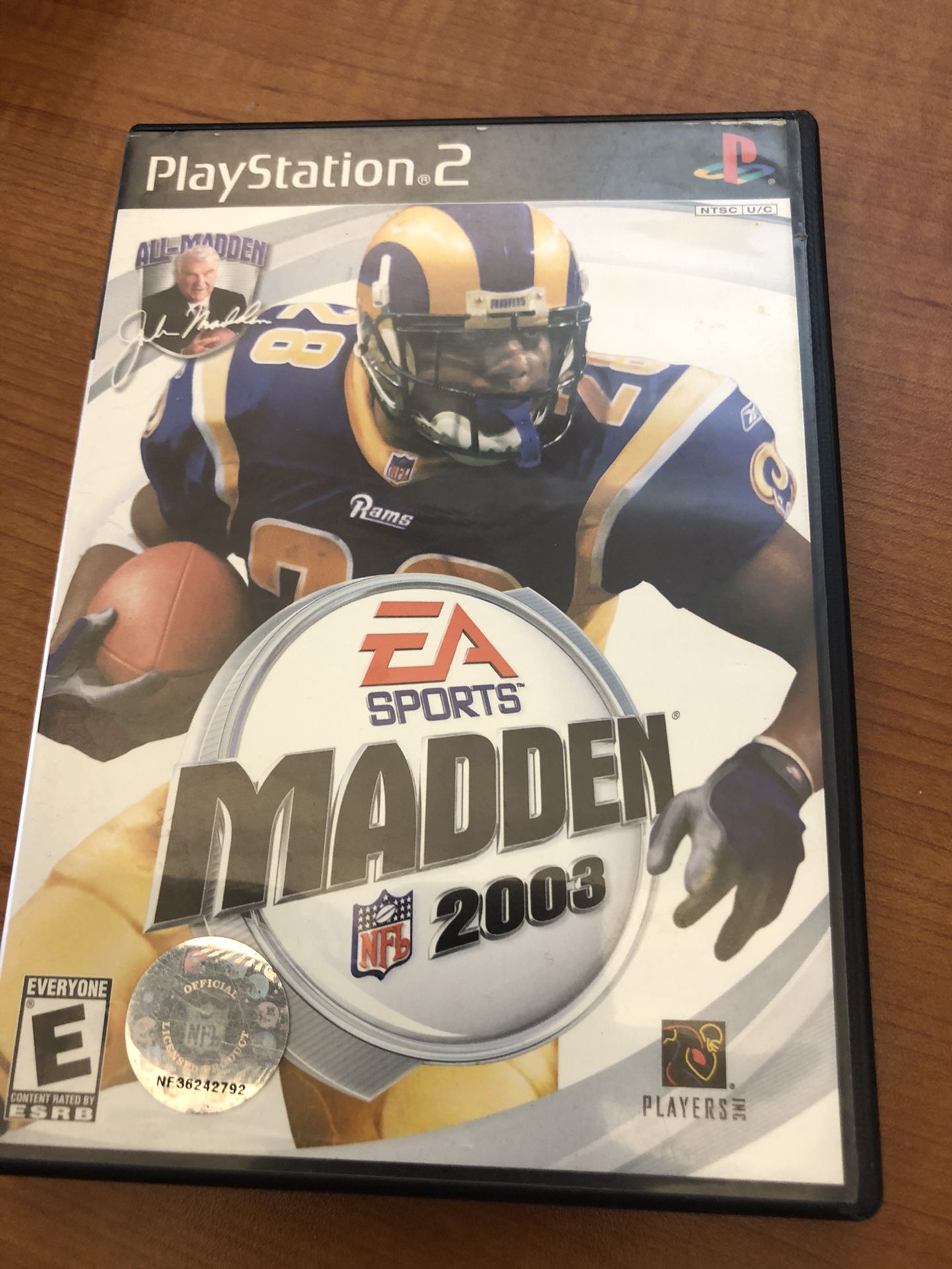 Madden 2003 PS2 Game (2 Disc)