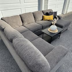 Gray Multi-Color Luxury Sectional 🩶🖤🤎