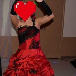 Black And Red Formal Dress