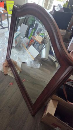 Glass mirror big and heavy