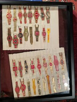 Vintage Cigar Band Collection Framed Display