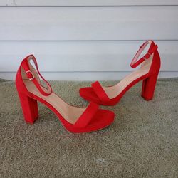 Shoe Land SL-ROMINA-Women's Open Toe Ankle Strap Chunky Block Heel Dress Sandals