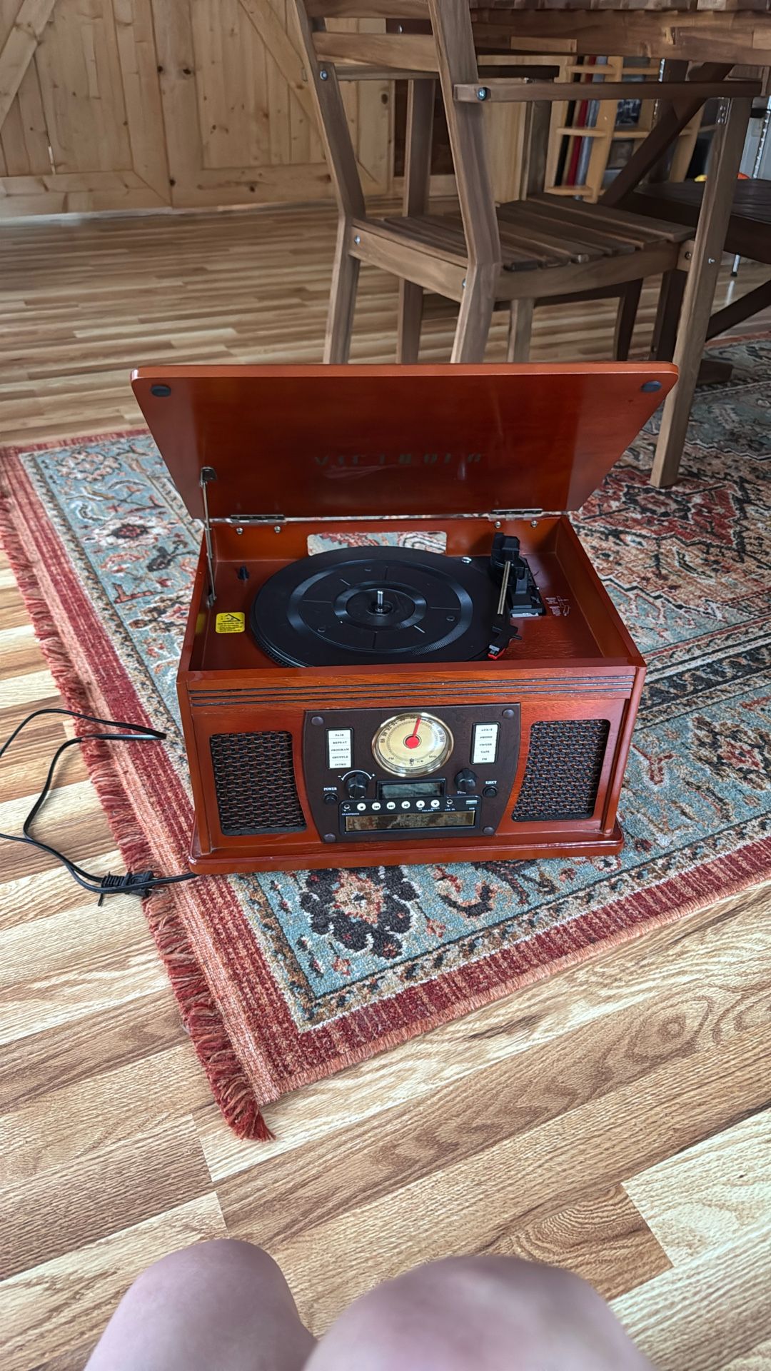 Victrola quincy 6 in 1 3 speed record played