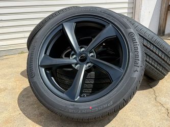 🚚DELIVERY 4x 2026 Tesla Model Y Wheels Rims Crossflow 19X9.5J Tires 255/45R19 CONTINENTAL