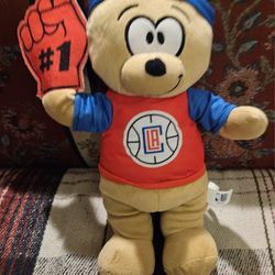 NBA LOS  ANGELES  LA CLIPPERS # 1  FAN TEDDY  BEAR  PLUSH  TOY  