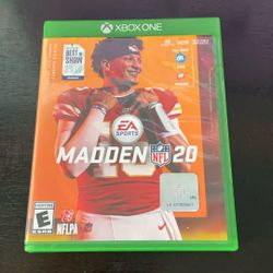 Madden 20 Xbox One Game