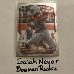 Isaiah Neyor Green Bay Packers WR Bowman Rookie Card. 