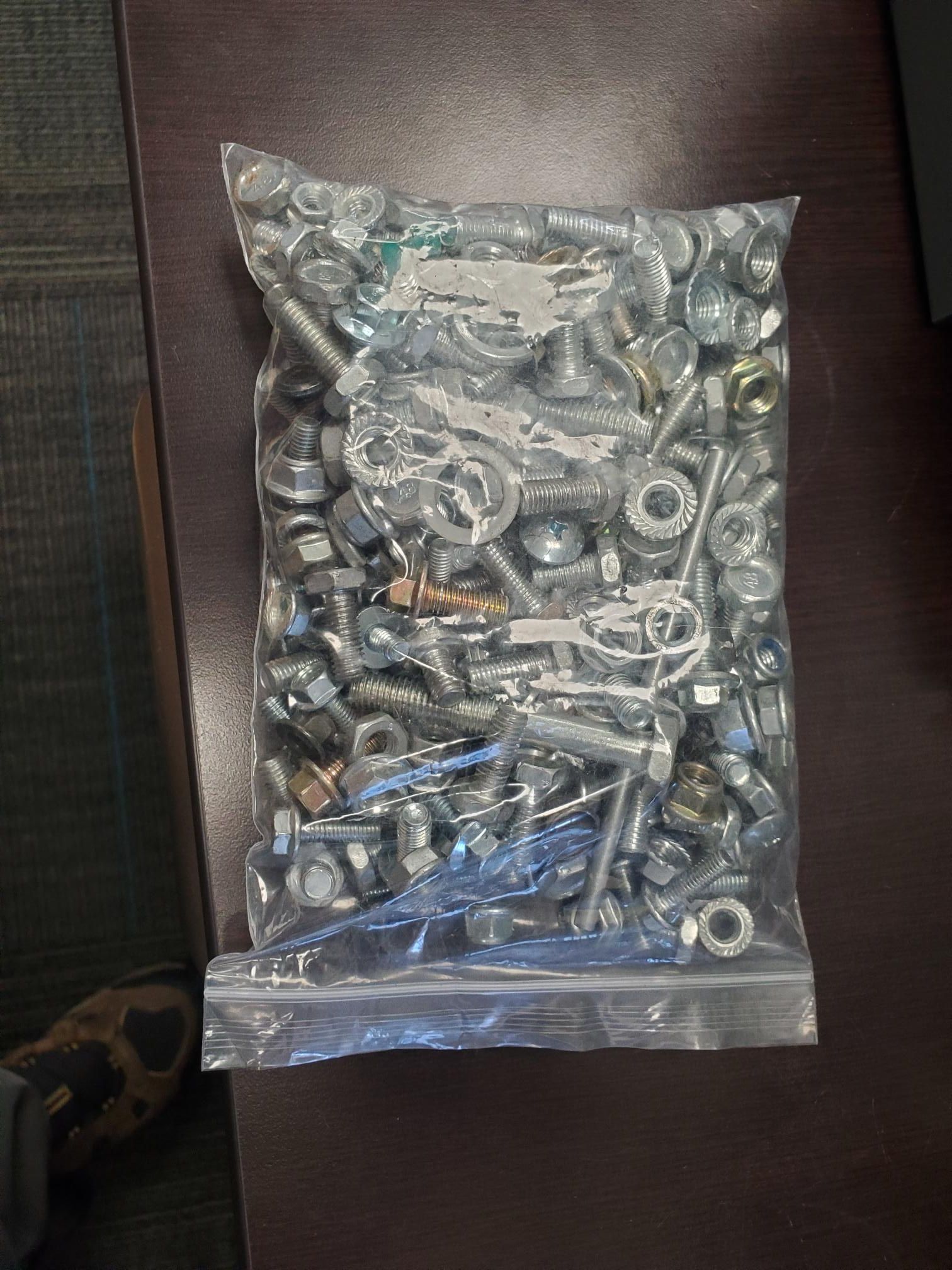 Mix Different Size Nuts & Bolts  on Sale! comes in a 6x8 package!