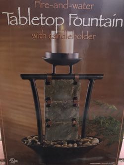 Candle light water fountain
