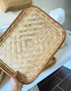 Wicker Woven Trays