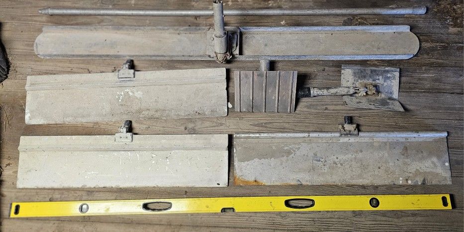 72" & 36" Concrete BullFloat Cement Tools Bundle