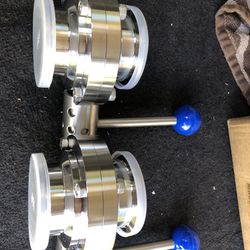 2 Pack 2” Tri Clamp Sanitary Butterfly Valve With Pull Handle