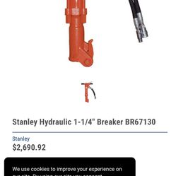 stanley hydraulic jack hammer