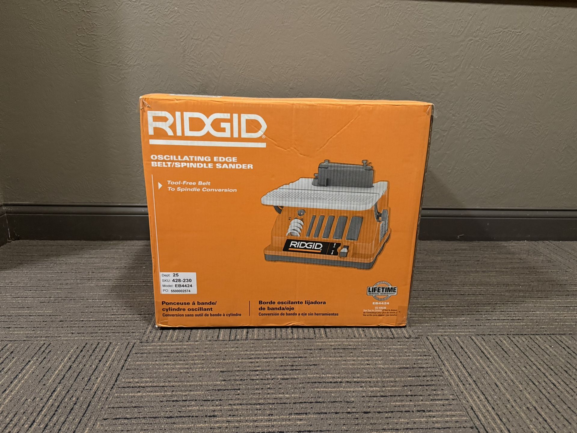 RIDGID 5 Amp Corded Oscillating Edge Belt/Spindle Sander