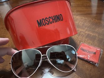 Pink Aviator Moschino Sunglasses 