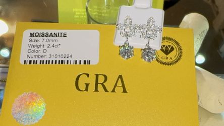 2.4 Ct Moissanite Earrings