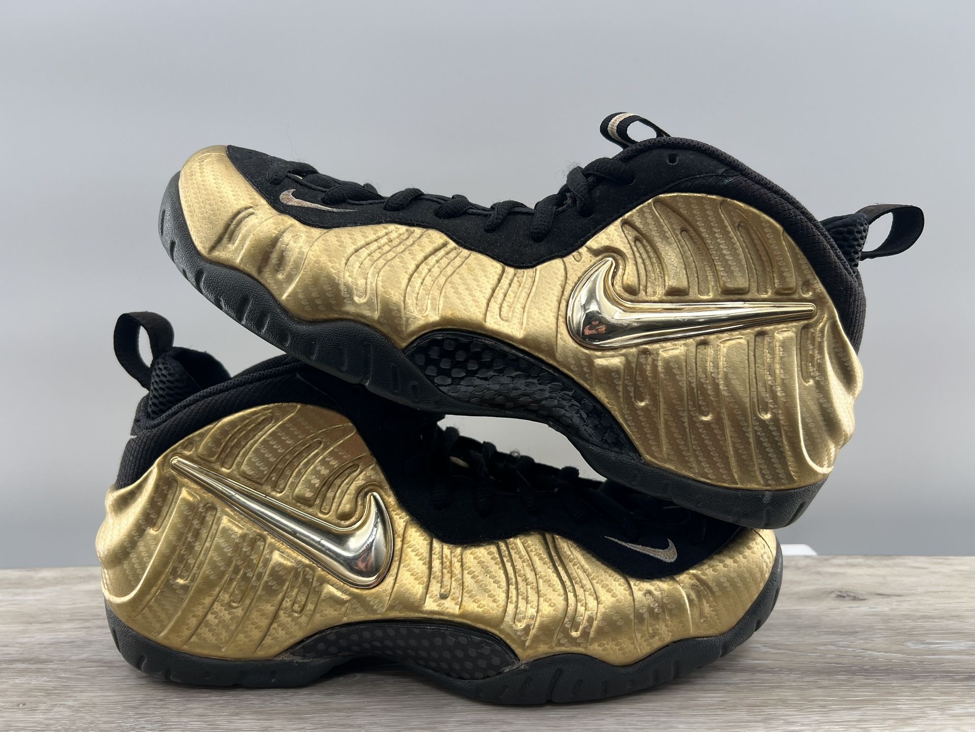 Nike Air Foamposite Pro Metallic Gold - Size 12 - Preowned