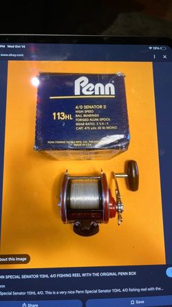Penn Special Senator 113HL 4/0 High Speed Reel - USA Made