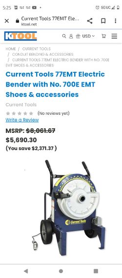 Current Tools Model 77 Bending Instructions Machine