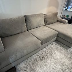 Light Grey Couch W Chaise