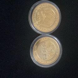 Gold Plated Civil War Coins