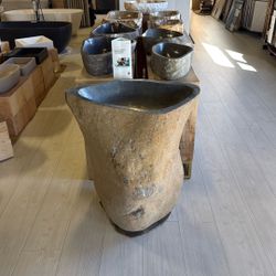 Natural Stone And Petrified Wood Sinks