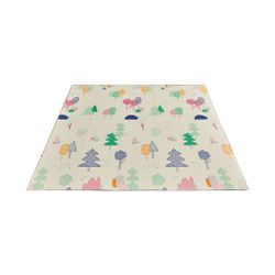 Waterproof Baby Play Mat with Letters & Numbers 6x6 ft 