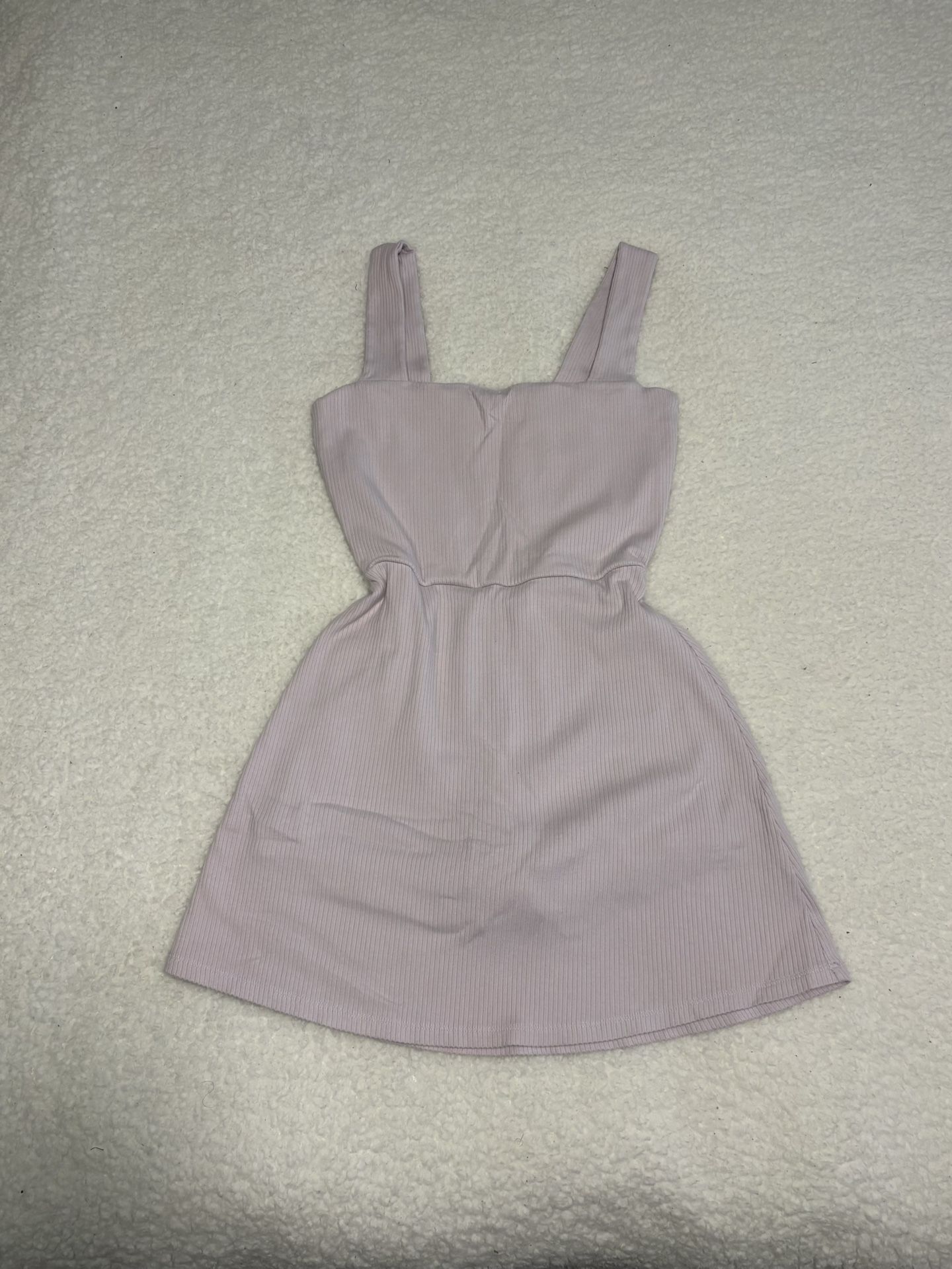 Victoria’s Secret PINK Women Lilac Ribbed Active Romper Dress