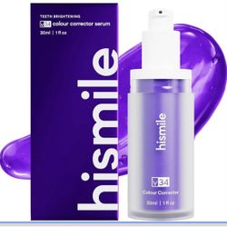 Hismile v34 Colour Corrector, Tooth Stain Concealer, Teeth Whitening Booster, Purple Toothpaste, Color Correcting Technology, V34, Tooth Colour Correc