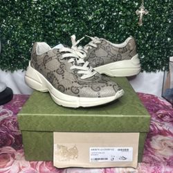 Men’s Size 12.5 Gucci Monogram Shoes 