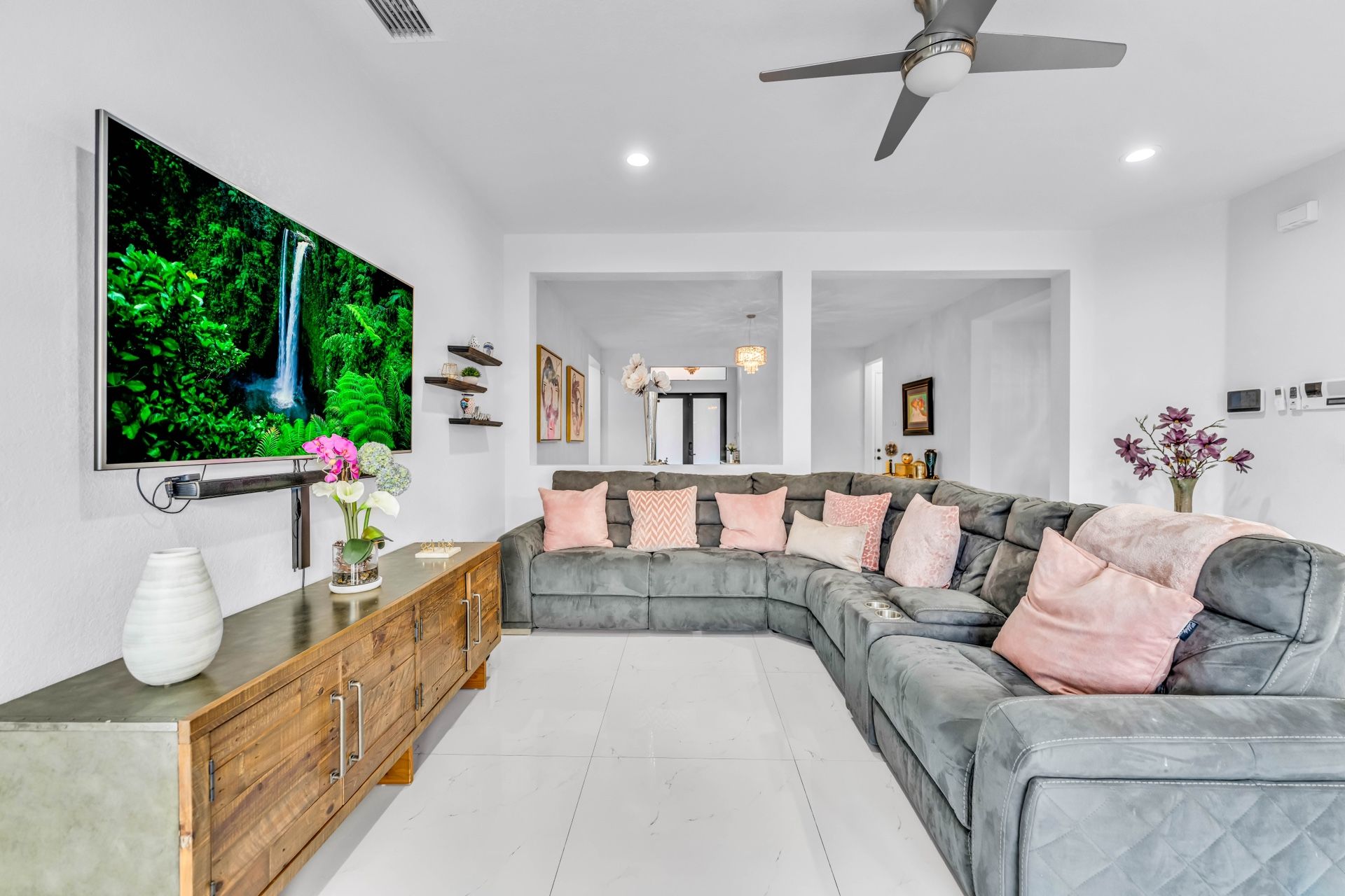 Automatic Recliner Sectional