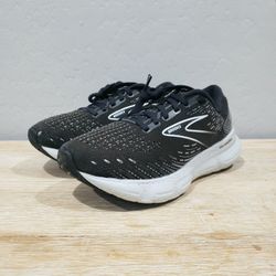 BROOKS Women's Glycerin 20 Running Shoes (8W) Black/White/Alloy