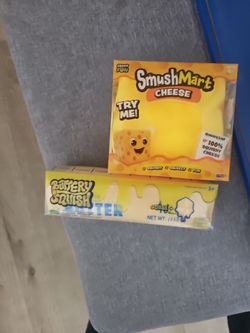 Cheese squishy and long butter squishy