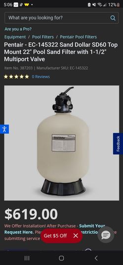 Pentair Sand Dollar SD60 Pool Sand Filter