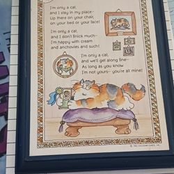 Vintage Hallmark Cat Plaque 